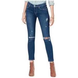 Hudson Colette Mid Rise Crop 25 Skinny Destroyed Jeans Pants Med Wash 26 2 4